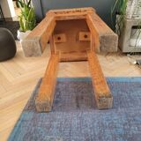 Authentic butcher's block on legs - End grain wood