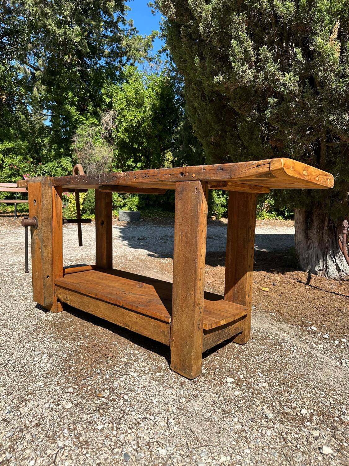 Old wooden desk