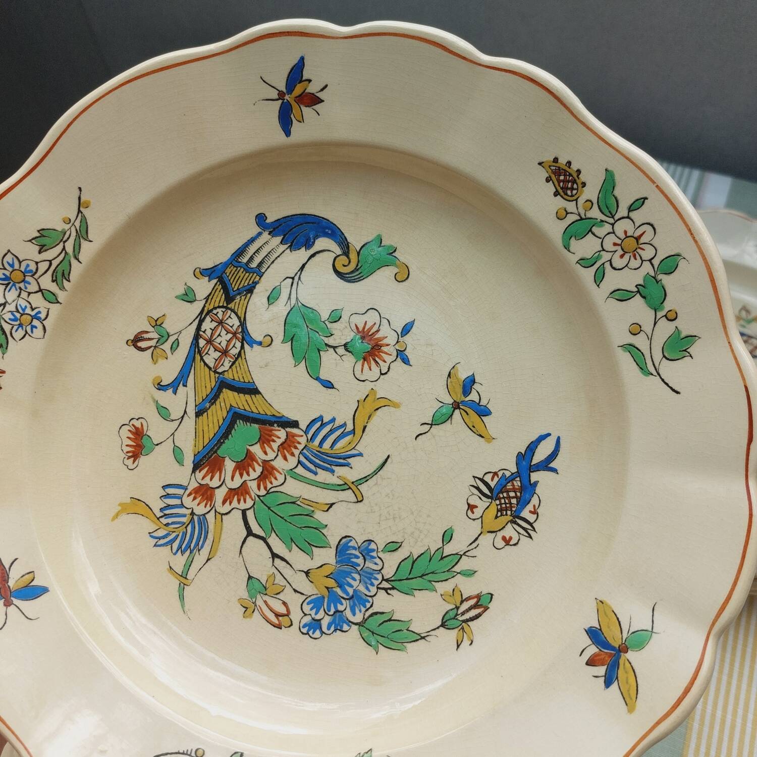 Boch La Louviere D2202 Cornucopia Deep Plates