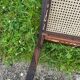 Tenreiro. Chaise cannage jacaranda palissandre