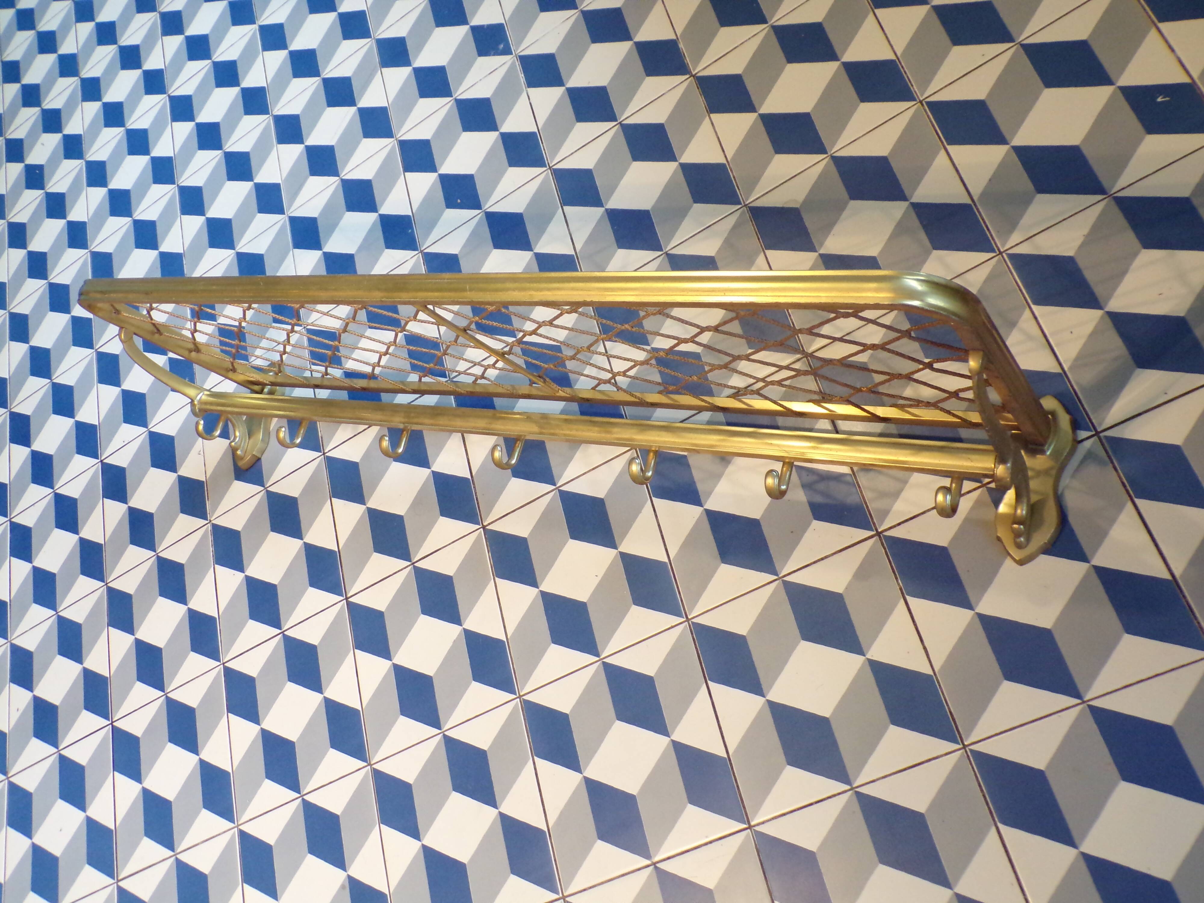 Coat rack like a train luggage rack L=103 cm