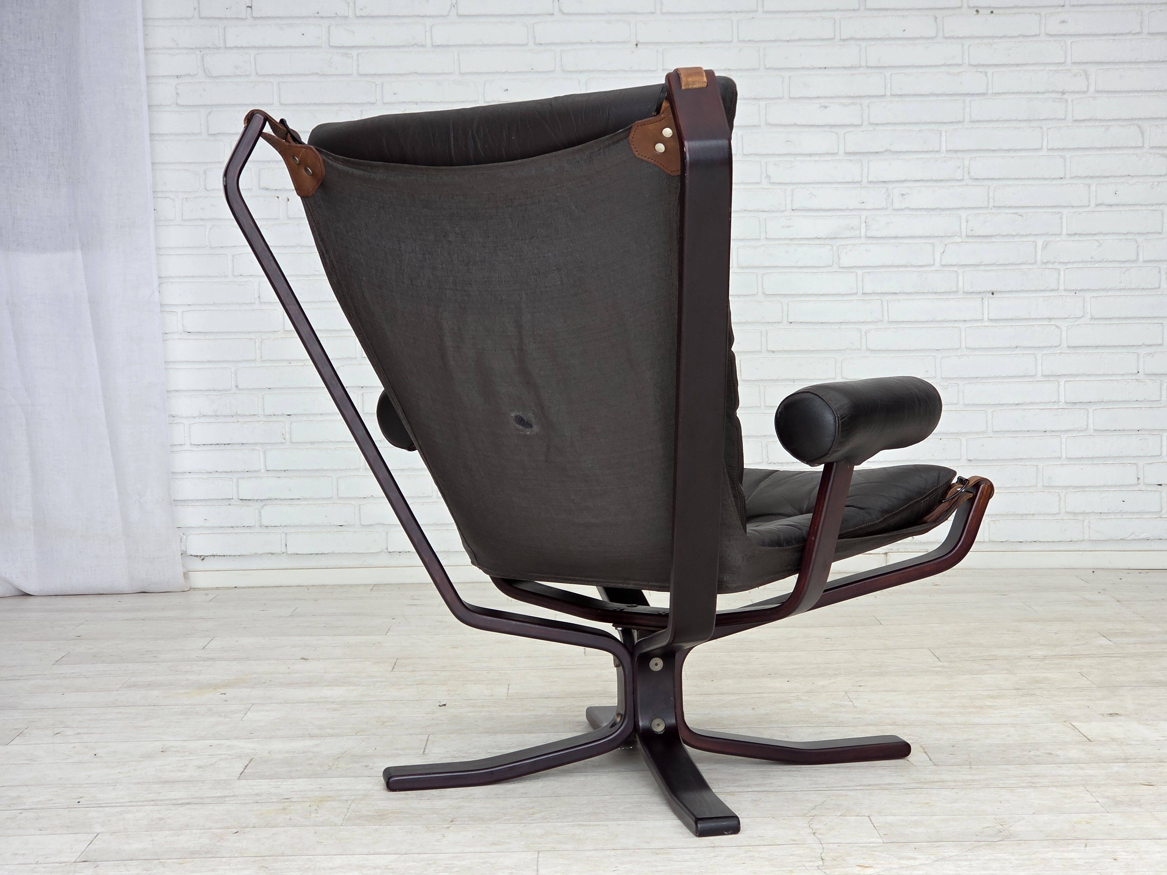 1970s, Norwegian design by Sigurd Ressel, lounge chair model "Falcon".