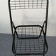Vintage black metal folding chair 1970s