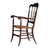 Vintage Chiavarina chair with armrests, 1950s