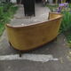 Art Deco 2-seater sofa in solid walnut