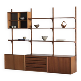 3-piece cado wall unit by poul cadovius for cado, denmark, 1960’s