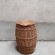 Vintage rattan wicker basket