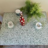 Vintage oak farm table 50s