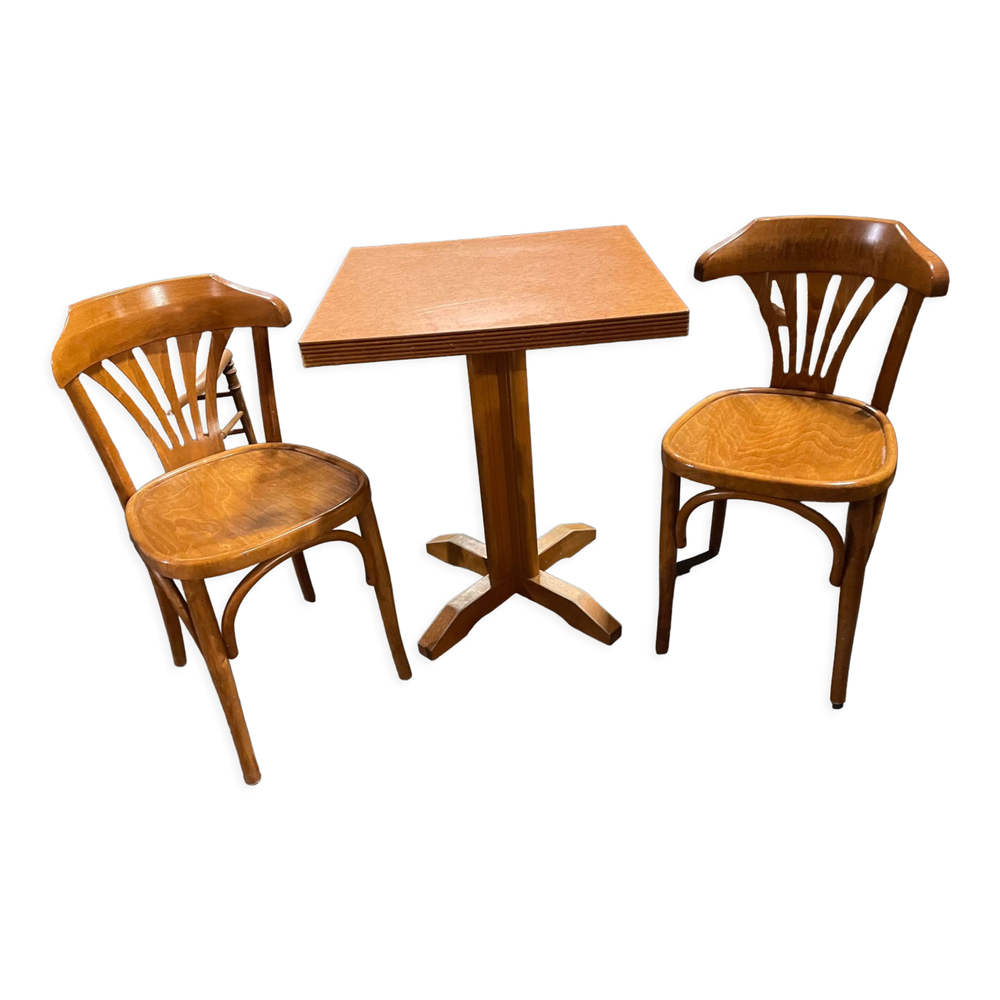 Table bistrot et ses 2 chaises