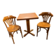 Table bistrot et ses 2 chaises