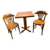 Table bistrot et ses 2 chaises