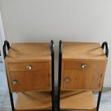 Pair of boarding bedsides 1950s