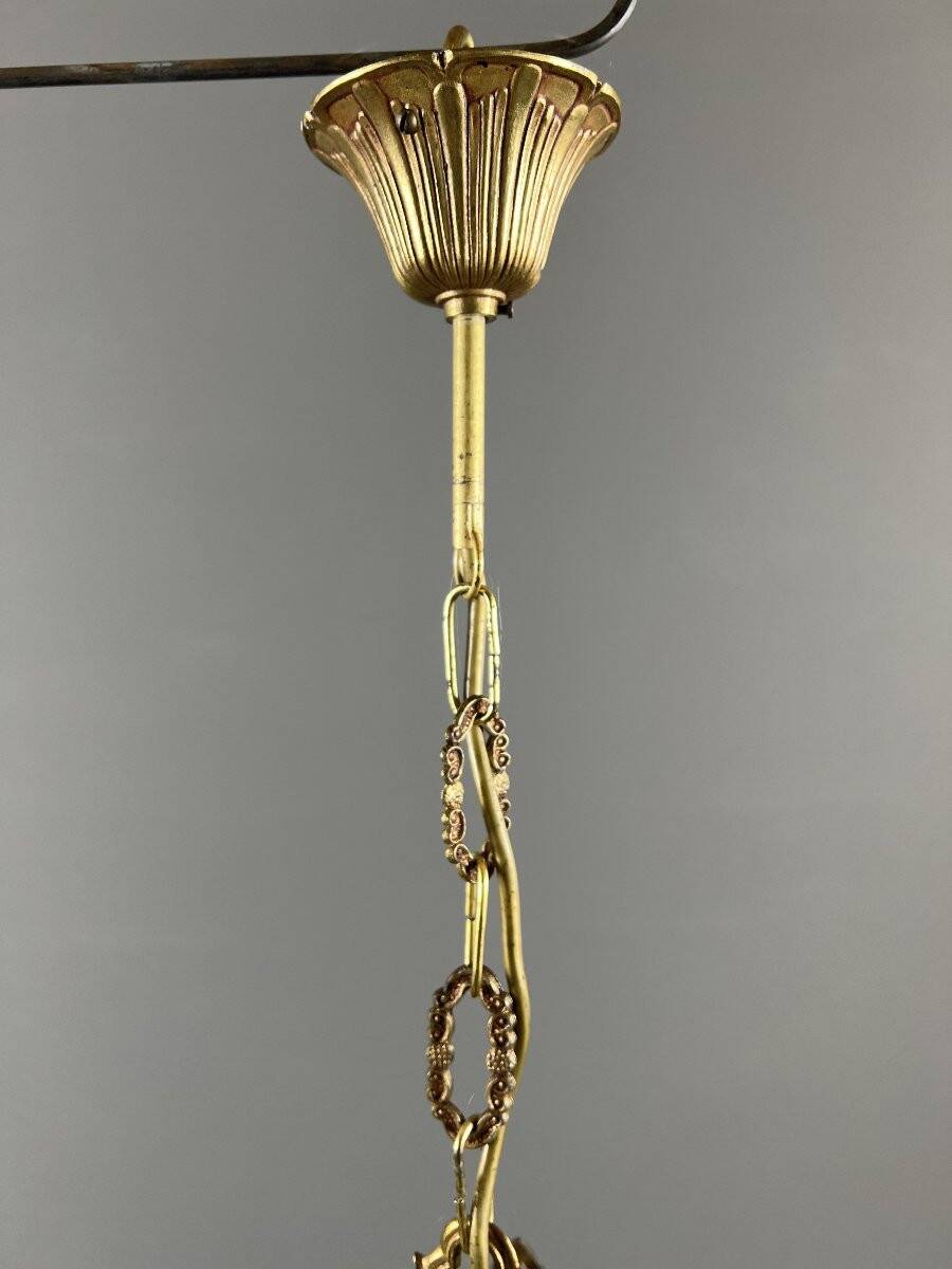 Pair of suspended lanterns in Louis XVI style, 20th Century