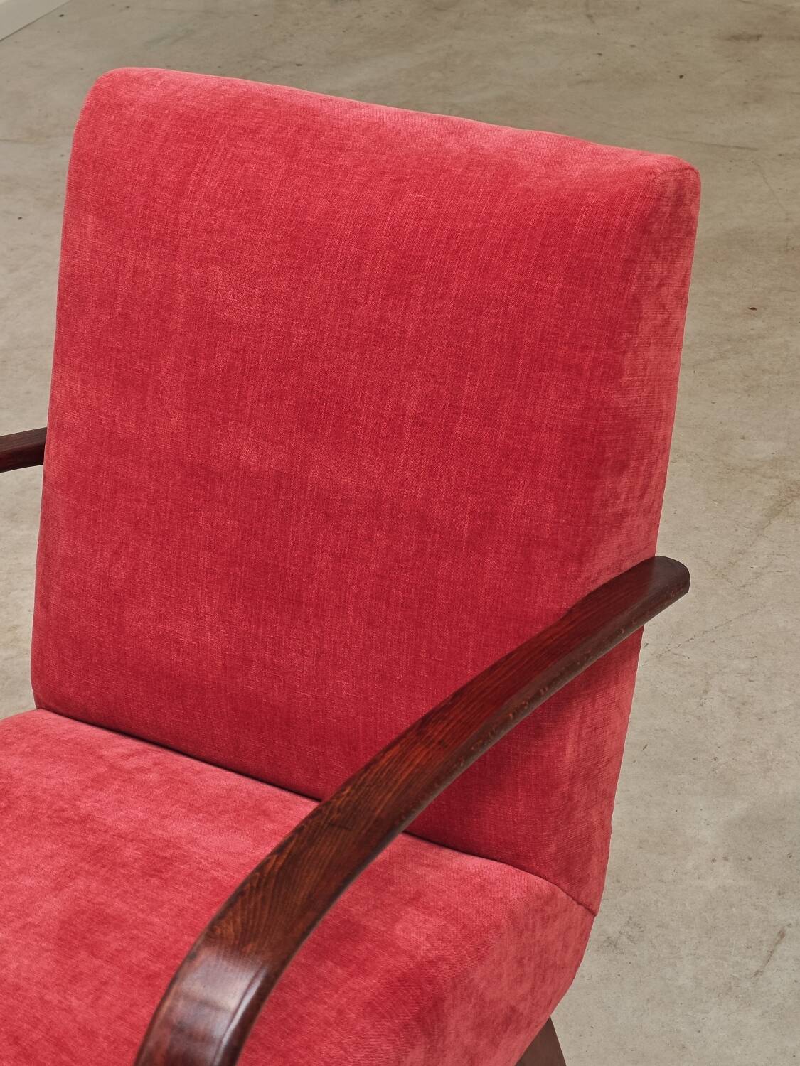 H410 Type C Powder Pink Armchair by Jindrich Halabala for Thonet 1930