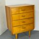 Commode en bouleau moderne du milieu du siècle par Cees Braakman, années 1950