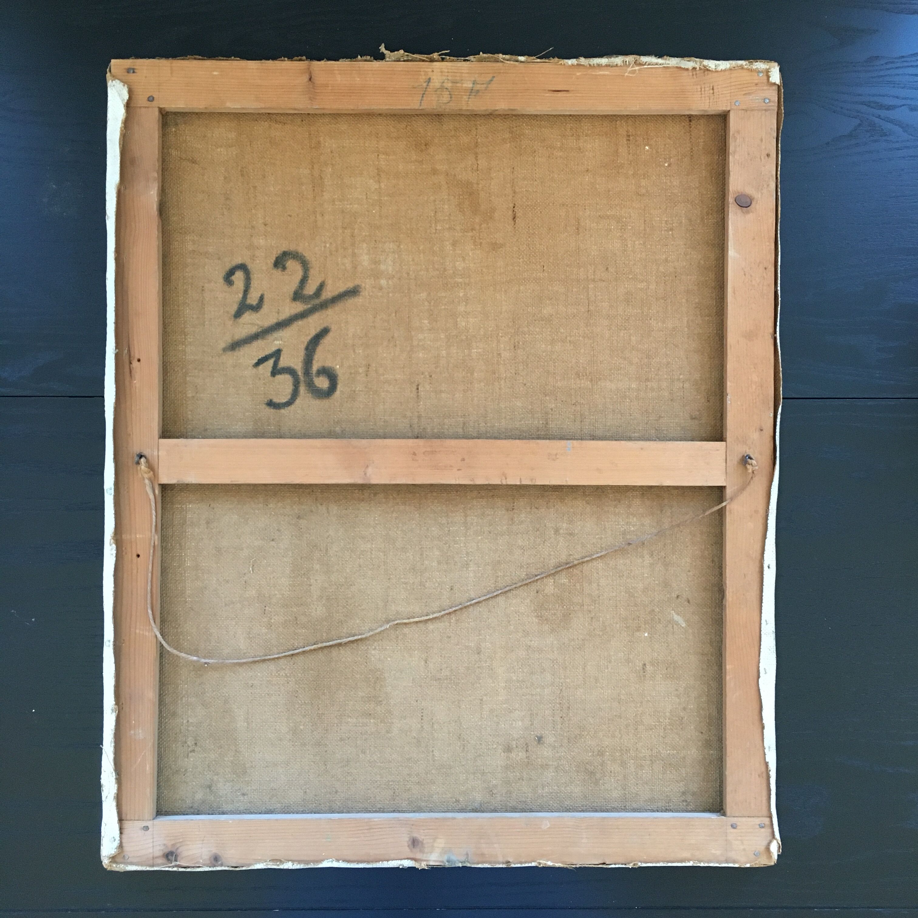 Old painting of the village and its church