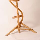 3-tier plant stand, natural rattan wicker, handmade