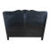 Vintage headboard 140 matte black refurbished Art Deco