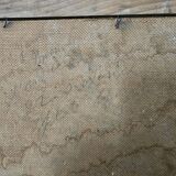 Oil painting on hardboard - Bourgeois house Signed Henri (Missing)