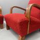 Paire de fauteuils ART DÉCO en bois courbé, années 1930
