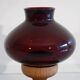 Scandinavian glass and wood candlestick 1960