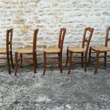 Set of 15 straw chairs