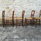 Set of 15 straw chairs