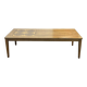 English coffee table in rosewood with tiled section from the 1970s.