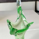 Empty pocket/Swan figurine, in the Murano style. In blown art glass. High 22 cm