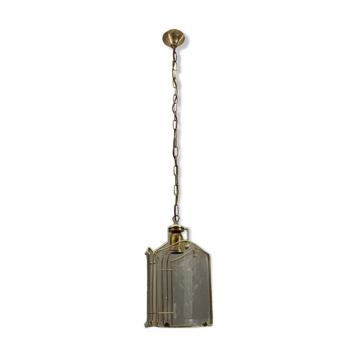 Italian glass brass pendant ceiling lamp