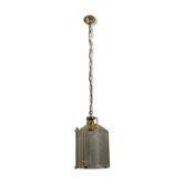 Suspension italienne en laiton et verre