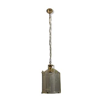 Italian glass brass pendant ceiling lamp