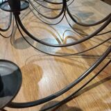 Brown metal chandelier