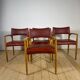 Set of 4 teak chairs by Villy Schou Andersen – Scandinavian mid-century design