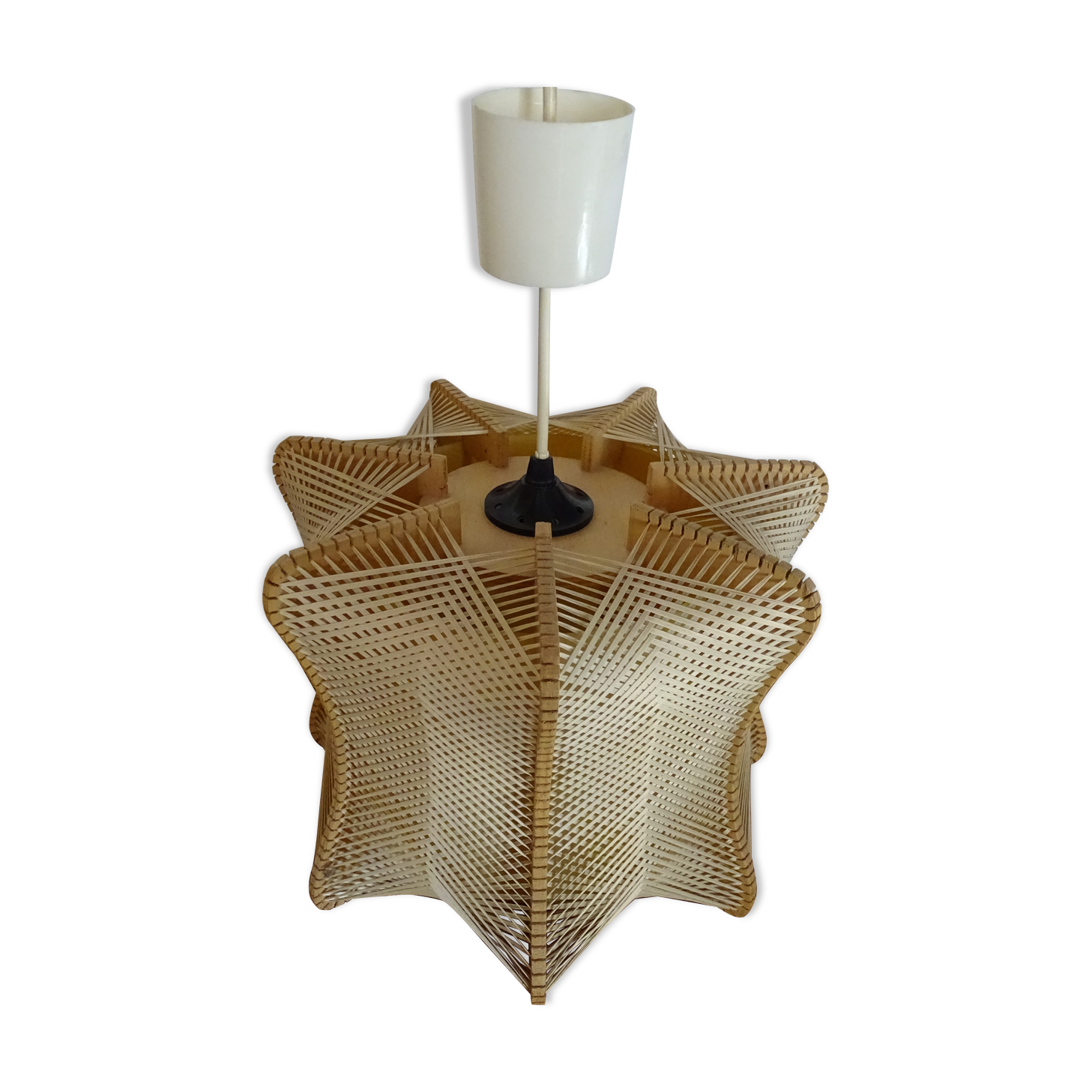Suspension scandinave bois et fil 60/70