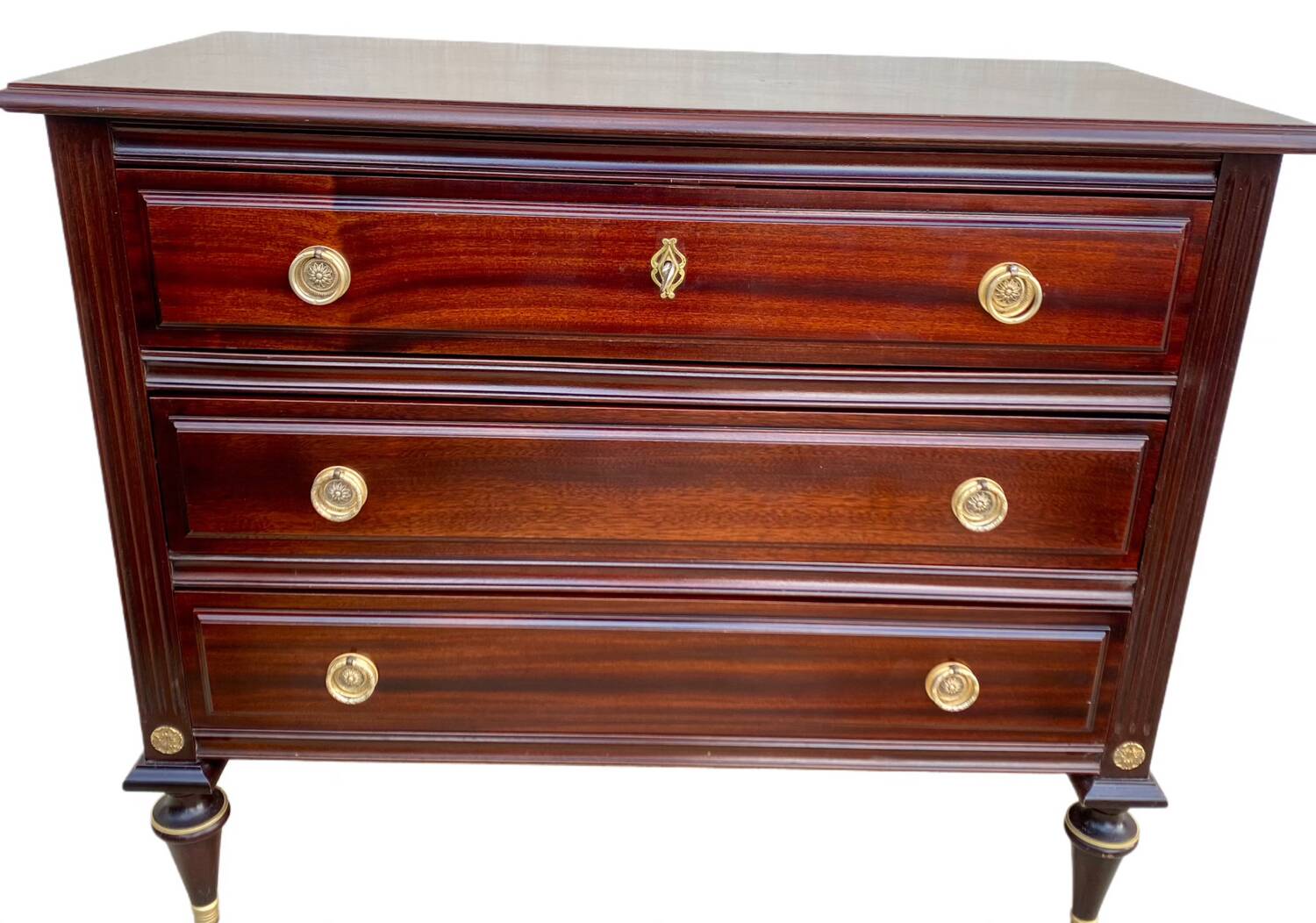 Louis XVI Directoire style mahogany chest of drawers
