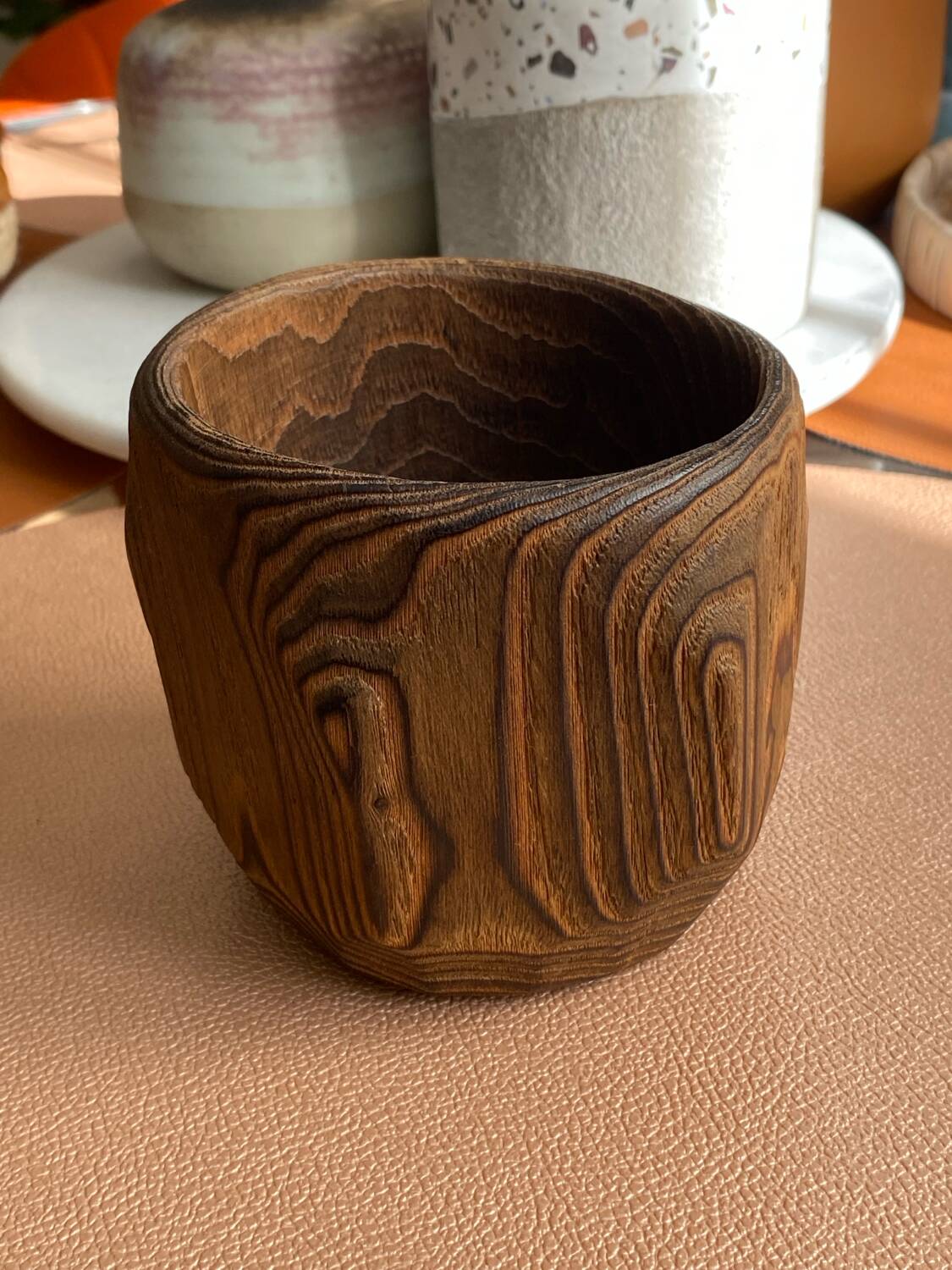 Wooden planter / pot, art crafts