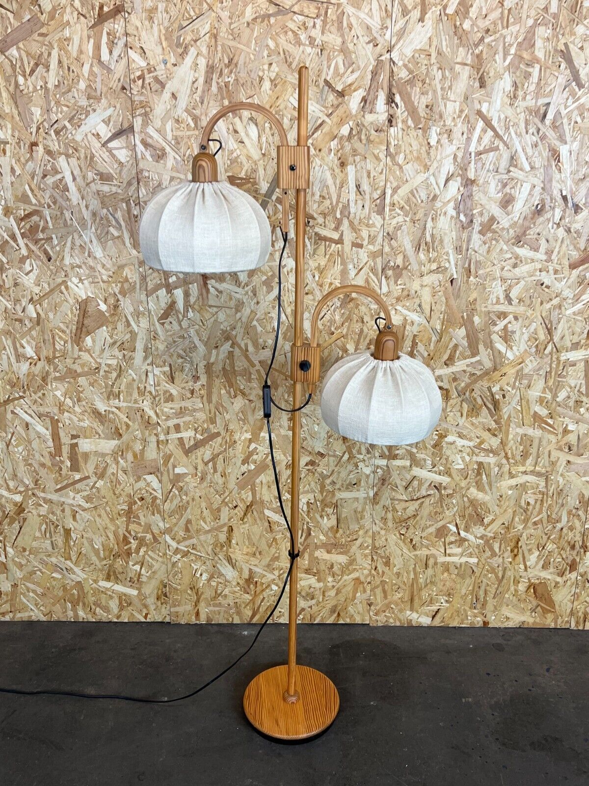 Floor lamp Domus pine Danish design Denmark, 60/70