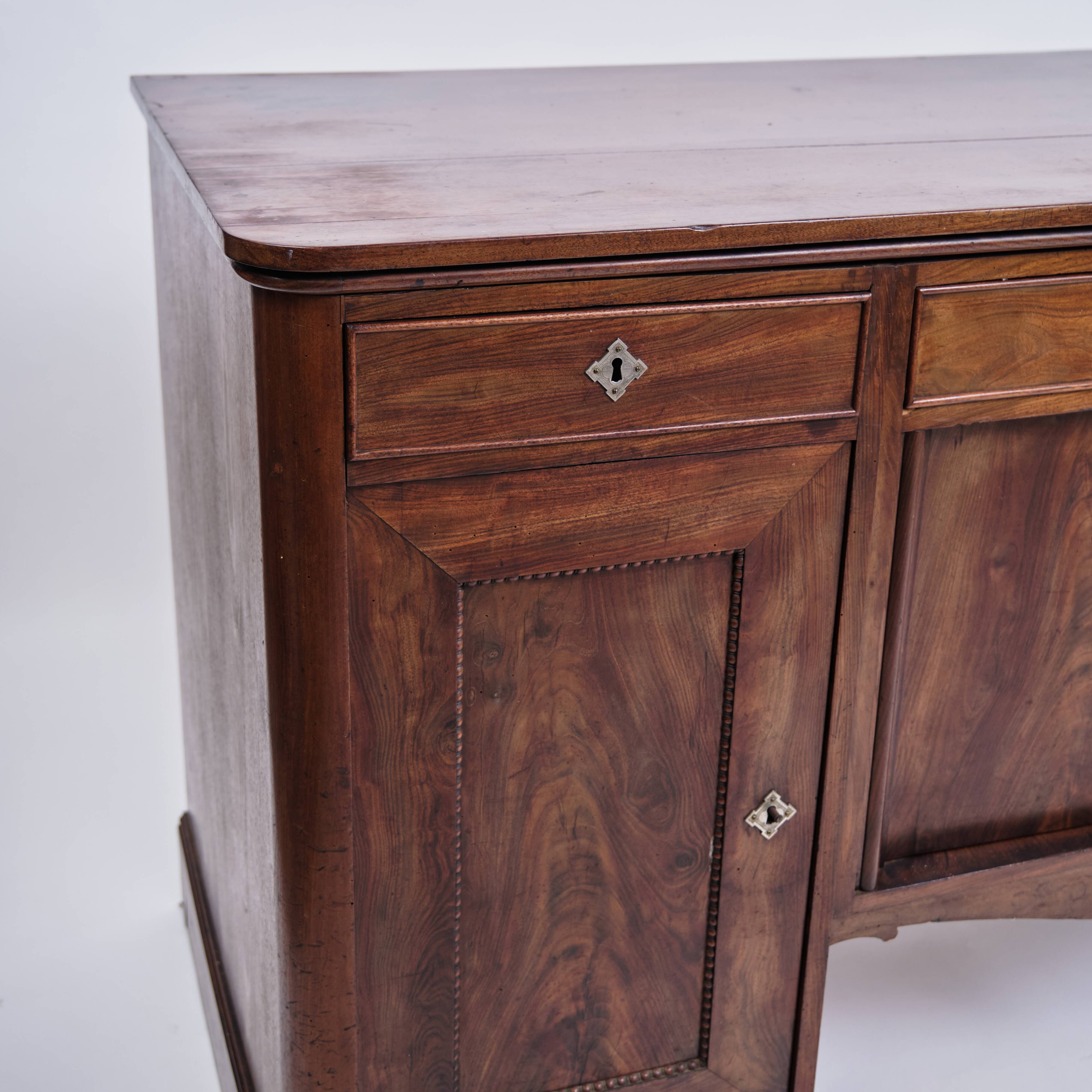Sideboard / desk - hand-polished mahogany - English style - 1860s