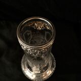 Crystal and silver vase, 19th century