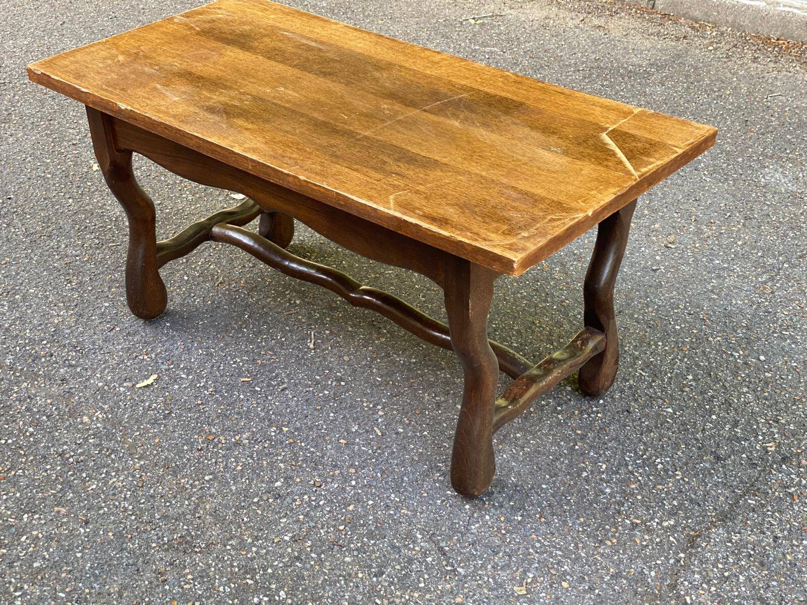 Vintage wooden coffee table 95x45cm
