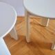 Pair of Midcentury Stools/Side Tables Trio, Olaf Von Bohr, Italy, 1970s