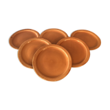 Set of 6 Gien flat plates