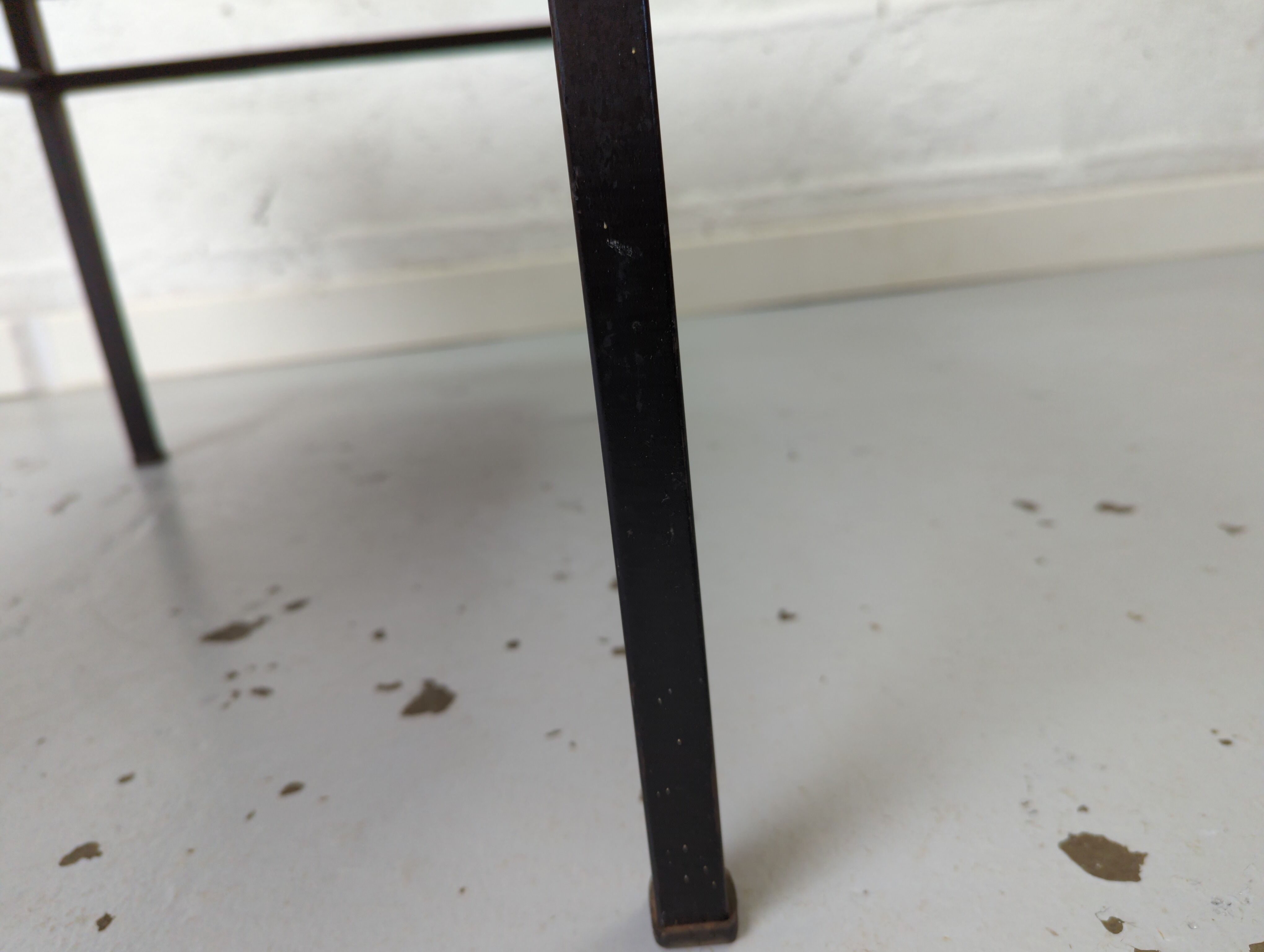 Metal and ceramic coffee table