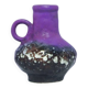 Un vase vintage Fatlava Walter Becht aux reflets violets et bronze