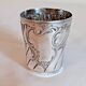 Antique Art Nouveau silver-plated cup