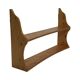 Vintage wooden wall shelve rack bookshelf in pinewood  minimalist design