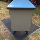 Modernist industrial and vintage console table in Stafor brand metal