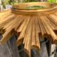 Mirror sun or wooden witch, gilded with gold leaf, diameter 41 cm