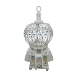 Old metal and wood bird cage